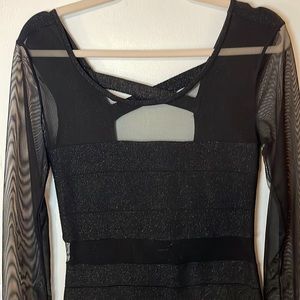 Glitter black dress
